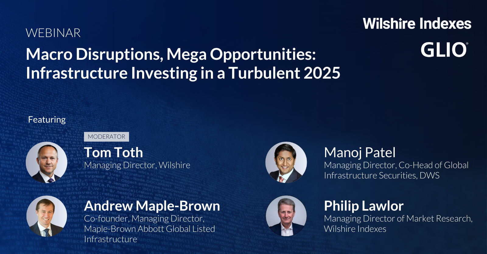 GLIO & Wilshire Indexes webinar